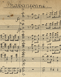 KBR - 'Brabançonne' - Collection ‘Musique’ -  Mus. Ms. 4188 p.1