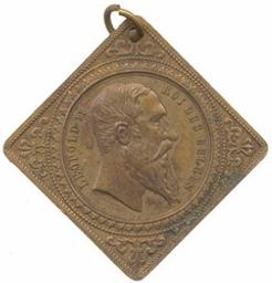 Médaille, Belgique, 1888 | Leopold II (1835-1909) - roi de Belgique. Ruler