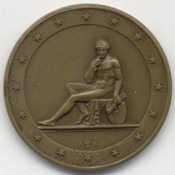 Médaille, Bruxelles, 1877 | Leopold II (1835-1909) - roi de Belgique. Souverain