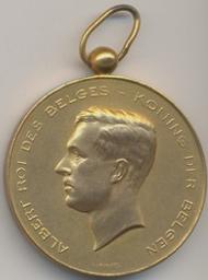 Médaille, Belgique, 1919 | Albert I (1875-1934) - Roi des Belges. Souverain