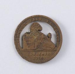 Médaille, Belgique, 1914 | Albert I (1875-1934) - Roi des Belges. Souverain