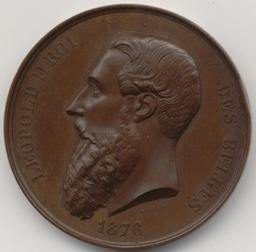 Penning, Brussel, 1876 | Leopold II (1835-1909) - roi de Belgique. Heerser