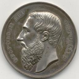 Penning, Brussel, 1876 | Leopold II (1835-1909) - roi de Belgique. Heerser