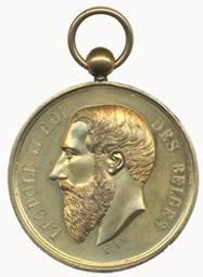 Médaille, Belgique, 1892 | Leopold II (1835-1909) - roi de Belgique. Ruler