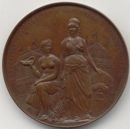 Médaille, Bruxelles, 1876 | Leopold II (1835-1909) - roi de Belgique. Souverain