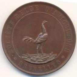 Médaille, Bruxelles, 1887 | Leopold II (1835-1909) - roi de Belgique. Ruler