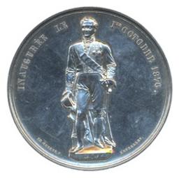 Médaille, Belgique, 1876 | Leopold II (1835-1909) - roi de Belgique. Ruler