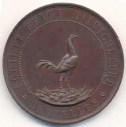 Médaille, Bruxelles, 1887 | Leopold II (1835-1909) - roi de Belgique. Souverain
