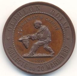 Médaille, Bruxelles, 1887 | Leopold II (1835-1909) - roi de Belgique. Souverain