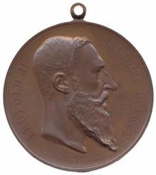 Médaille, Bruxelles, 1888 | Leopold II (1835-1909) - roi de Belgique. Souverain