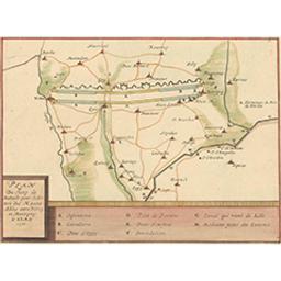 Plan du champ de battaille pour l'armée des Hauts-Allies entre Vitry et Montigny le 28. May 1710 | Van Hulthem, Charles (1764-1832). Propriétaire précédent