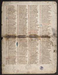 [Spiegel historiael (fragment)] | van Velthem, Lodewijk (ca. 1275-1326). Adapter