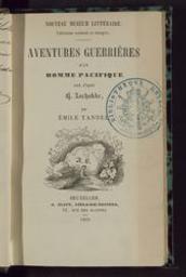 Aventures guerrières d'un homme pacifique | Zschokke, Heinrich (1771-1848). Author