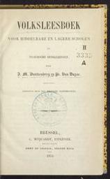 Volksleesboek voor middelbare en lagere scholen en Vlaemsche huisgezinnen | Dautzenberg, Johan Michiel (1808-1869) - Letterkundige. Author