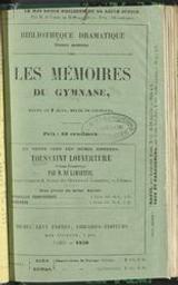 Les mémoires du gymnase | Dumanoir, Philippe ((1806-1865)). Auteur