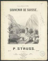 Souvenir de Suisse | Struss, P. Componist