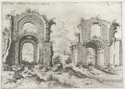 Second View of the Baths of Diocletian | Cock, Hieronymus (1518-1570). Grafisch vormgever