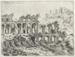 View of the Colosseum with the Palatin in the Background | Cock, Hieronymus (1518-1570). Graphiste