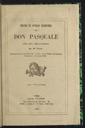 Don Pasquale | Auvray. Author