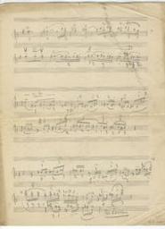 Brouillons autographes d'oeuvres non identifiées | Ysaÿe, Eugène (1858-1931) - Violoniste, compositeur et chef d'orchestre. Compositeur