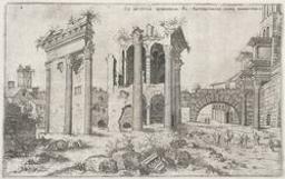 View of the Forum of Nerva | Cock, Hieronymus (1518-1570). Graphic designer