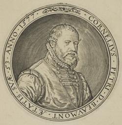 Portrait of Beaumont Cornelis Peetersz. De | Wierix, Johannes (1549-ca 1620). Engraver