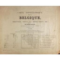 Carte topographique de la Belgique | Vandermaelen, Philippe (1795-1869) - Géographe et cartographe