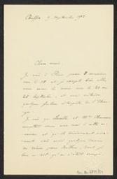 [Lettre autographe signée de Vincent d'Indy à Guillaume Guidé et Maurice Kufferath] | Indy, Vincent d' (1851-1931)