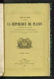 La République de Platon | Saint-Yves (1810-1872) - p. Auteur