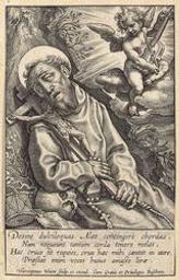 The Ecstasy of St Francis of Assisi | Wierix, Hieronymus (Antwerp, 1553 - 1619). Editor