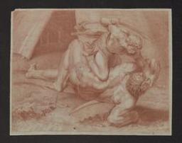 David and Goliath | Ricciarelli, Daniele (Volterra, 1509 - Rome, 1566) - Daniele da Volterra. Illustrateur