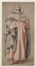 A standing monk | Jordaens, Jacob (1593-1678). Artiest