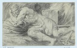 Vulcan resting near his forge | Van Diepenbeeck, Abraham (1596-1675). Artist