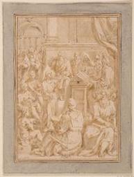 Christ among the doctors | van den Broeck, Crispijn (1523-1591) - Flemish painter and draughtsman. Artiest