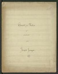 Concerto pour violon et Orchestre par Joseph Jongen [en si mineur, op. 17] | Jongen, Joseph (1873-1953). Composer
