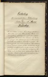 Catalog der musicalischen Abtheilung der Bibliothec S. Marco in Venedig | Fétis, François-Joseph (1784-1871). Propriétaire précédent