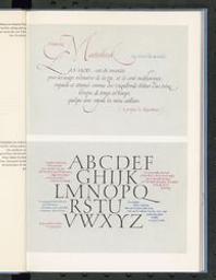 Calligraphie et typographie de Hermann Zapf (Allemagne) | Liebaers, Herman (1919-2010) - hoofdconservator van de Belgische Koninklijke Bibliotheek. Auteur de préface, introduction, etc.