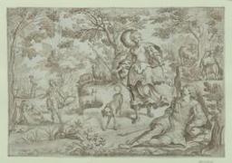 Pastoral scene | Van Balen, Hendrik II (1623-1661). Artiest. Toegeschreven aan
