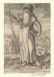 St William of Aquitaine | Wierix, Hieronymus (Antwerp, 1553 - 1619). Graveur
