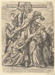 The Descent from the Cross | Wierix, Hieronymus (Antwerp, 1553 - 1619). Redacteur / Bezorger / Tekstuitgever