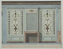 Design for a wall elevation | Boucher, Juste Nathan François (1736-1782). Artist