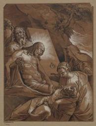 The entombment of Christ | Reggio, Raffaellino da (ca. 1550-1578). Illustrator