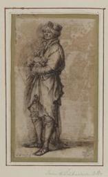 Study of a standing man | Rosa, Salvator (1615-1673). Artist. Attributed name